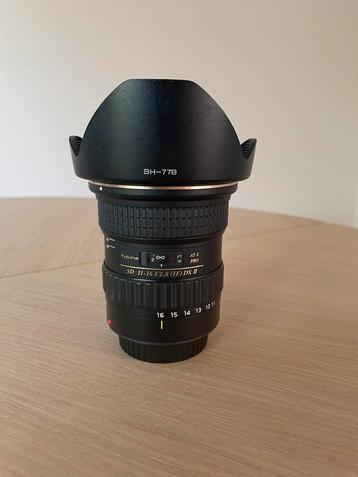 Tokina SD 11-16 f2.8 (IF) AT-X Pro DX II lens voor canon EF beschikbaar voor biedingen