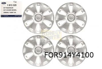 Ford Fiesta Wieldoppen set 14'' (set 4 stuks) zilver Origine beschikbaar voor biedingen