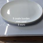 Grote ovale borden, Huis en Inrichting, Ophalen, Zo goed als nieuw