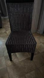 Lot 6 chaises, Maison & Meubles, Chaises, Osier ou Rotin, Comme neuf, Brun, Enlèvement