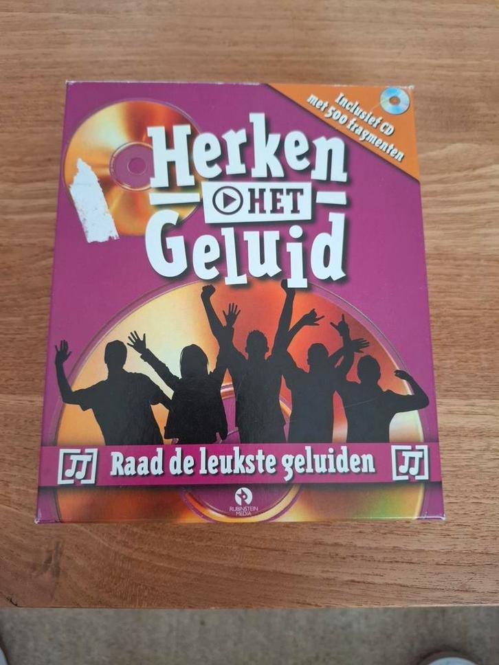 Herken het geluid spel, Hobby en Vrije tijd, Gezelschapsspellen | Bordspellen, Zo goed als nieuw, Ophalen of Verzenden