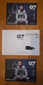 Scuderia AlphaTauri F1 - gesigneerde kaarten (Gasly & Kvyat), Ophalen of Verzenden, Zo goed als nieuw, Formule 1