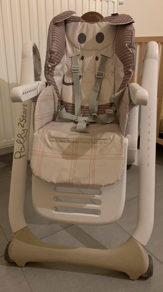 Eetstoel baby Chicco, Kinderen en Baby's, Kinderstoelen, Zo goed als nieuw, Meegroeistoel, Afneembaar eetblad, Ophalen