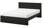 Bed Malm zwart Ikea 160x200, Huis en Inrichting, Ophalen, Zwart, Tweepersoons, Zo goed als nieuw