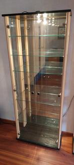 Vitrinekast, Huis en Inrichting, Kasten | Vitrinekasten, Ophalen, Glas, 50 tot 100 cm, Zo goed als nieuw