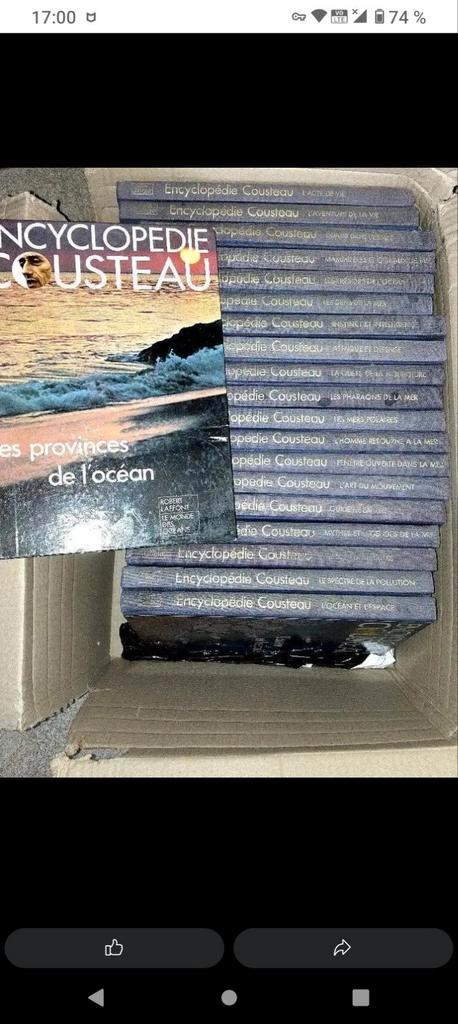 Encyclopédie Cousteau, éditions Robert Laffont, Verzamelen, Overige Verzamelen, Gebruikt, Ophalen
