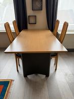 Eettafel met 4 stoelen, Huis en Inrichting, Tafels | Eettafels, Ophalen, Zo goed als nieuw