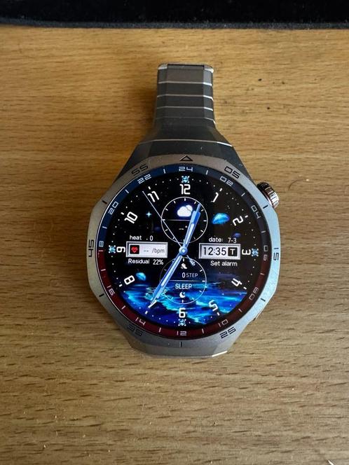 HUAWEI WATCH GT5 PRO TITANIUM 46mm, Handtassen en Accessoires, Horloges | Heren, Zo goed als nieuw, Polshorloge, Overige merken