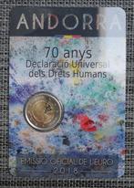 2 euro Andorra 2018 BU Mensenrechten - Andorra, Ophalen of Verzenden, Overige landen, 2 euro, Setje