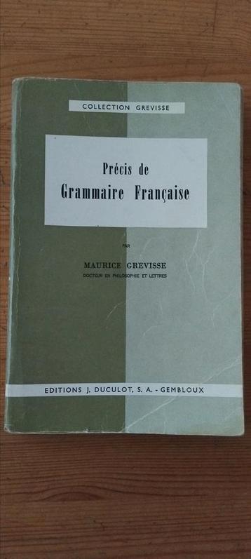 Samenvatting van de Franse grammatica door M. Grevisse  beschikbaar voor biedingen