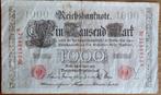 1000 Mark 1910, Postzegels en Munten, Bankbiljetten | Europa | Niet-Eurobiljetten, Ophalen, Duitsland, Los biljet