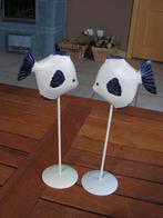 2 x mooie decoratieve staander met vis., Antiek en Kunst, Ophalen of Verzenden