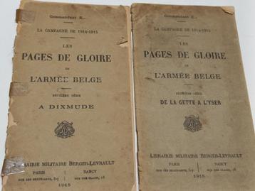 pages de gloire de l'armée belge Dixmude l' Yser Commandant 