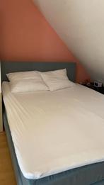 In perfecte staat bed te koop, Huis en Inrichting, Slaapkamer | Boxsprings, Ophalen, Blauw, Tweepersoons, Zo goed als nieuw