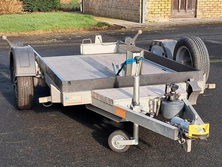 Remorque submersible pour le transport de motos, Autos : Divers, Remorques, Comme neuf, Enlèvement ou Envoi