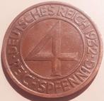 ALLEMAGNE : 4 REICHSPFENNIG 1932 M KM 75, Envoi, Allemagne, Monnaie en vrac