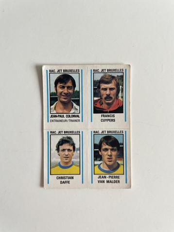 4 originele Paninistickers Football 80 Racing Jet Bruxelles beschikbaar voor biedingen