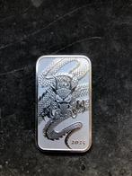 2025 Australia - Rectangular dragon - 1 oz silver bar, Ophalen of Verzenden, Zilver