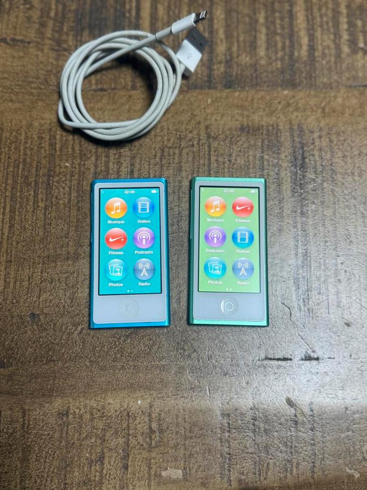 ipod nano 16gb vet et bleu derniere génération, TV, Hi-fi & Vidéo, Lecteurs Mp3 | Apple iPod, Comme neuf, Nano, 10 à 20 GB, Bleu