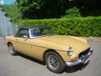 Oldtimer MGB 1972, Auto's, Achterwielaandrijving, Zwart, Cabriolet, Leder