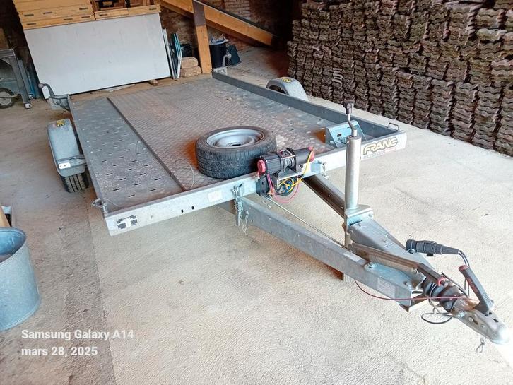 Remorque porte voiture marque TRIGANO, Auto diversen, Aanhangers en Bagagewagens, Zo goed als nieuw, Ophalen of Verzenden