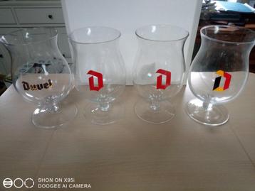 lot de 4 verres 'Duvel' de 3 litres beschikbaar voor biedingen