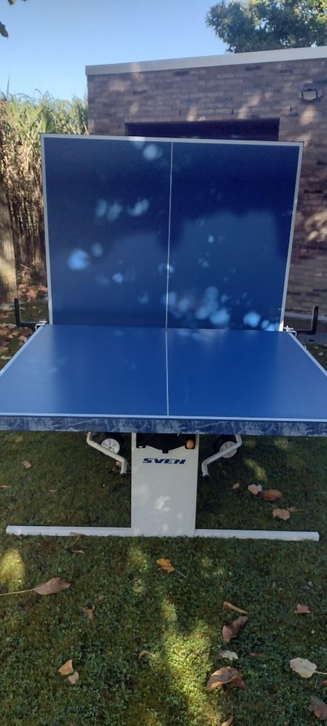 Alu ping pong tafel Sven voor buiten, zeer goede staat 120€, Sport en Fitness, Tafeltennis, Zo goed als nieuw, Tafel Outdoor, Inklapbaar