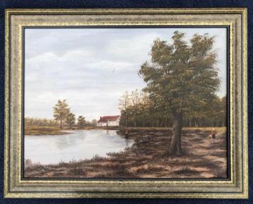 Belle peinture de paysage classique disponible aux enchères