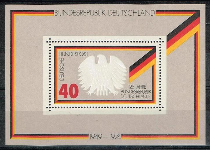 Timbres allemands - K 3819 - 25 ans de la République, Timbres & Monnaies, Timbres | Europe | Allemagne, Non oblitéré, Autres périodes