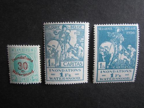 Timbres Belgique - N237 à 239 (x), Postzegels en Munten, Postzegels | Europa | België, Postfris, Frankeerzegel, Overig, Spoor van plakker
