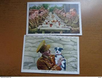 2 postkaart militaria, Canada