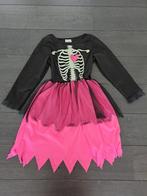 Skeletkleedje maat 122/128, Ophalen, Zo goed als nieuw, 122 t/m 128, Meisje