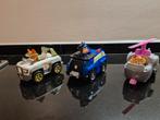 Paw Patrol Chase Sky en Tracker met auto en helikopter, Ophalen of Verzenden