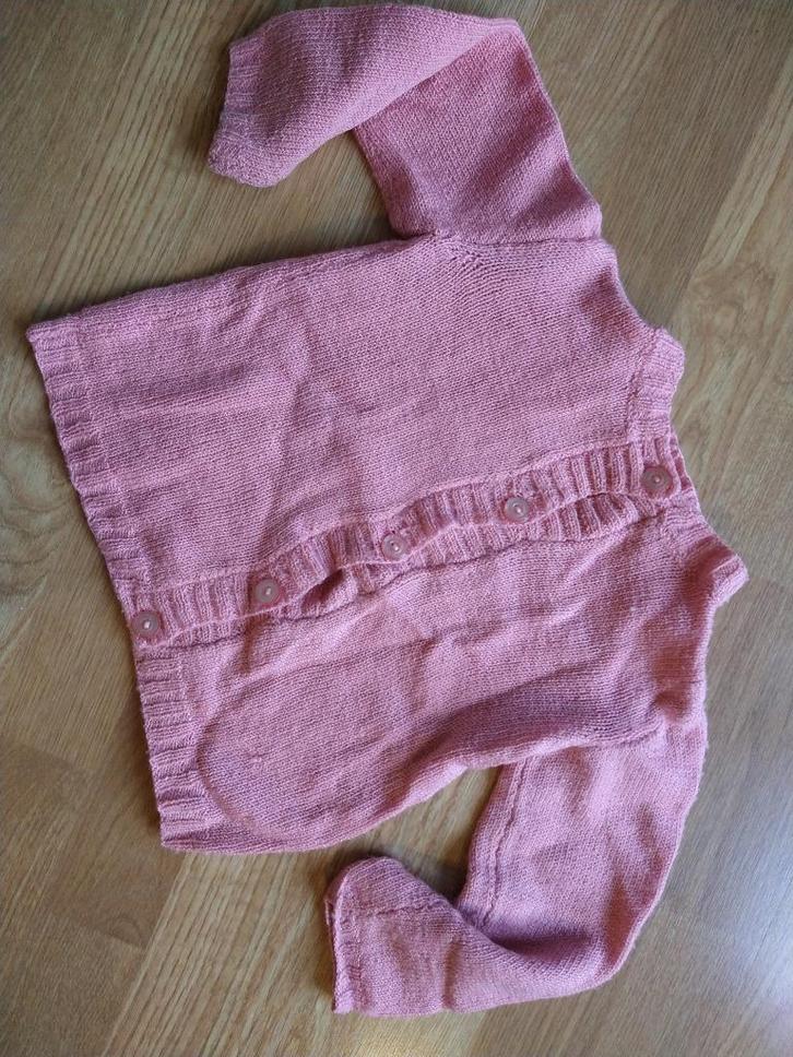 Vintage gebreid golfje, Kinderen en Baby's, Babykleding | Maat 68, Gebruikt, Meisje, Truitje of Vestje, Verzenden