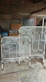 Lit Vintage Metal-1 personne + matelas, Enfants & Bébés, Chambre d'enfant | Lits, Matelas, 85 à 100 cm, Enlèvement, 180 cm ou plus