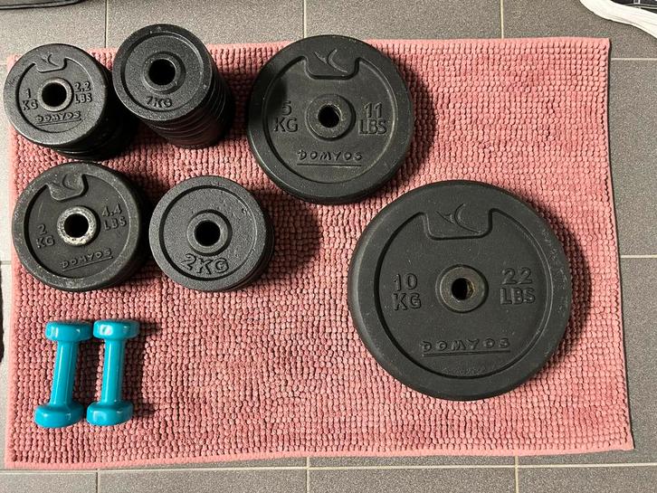 Gewichten en halters, Sport en Fitness, Fitnessmaterialen, Zo goed als nieuw, Ophalen
