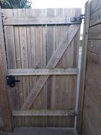 Houten tuinpoort - gereserveerd, Tuin en Terras, Ophalen, Gebruikt, 100 tot 150 cm, Draaipoort