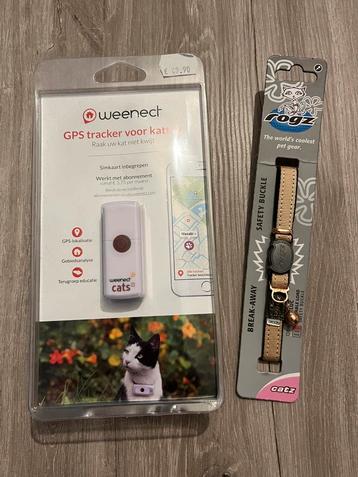 Gps tracker en halsband voor kat, Enlèvement, Comme neuf