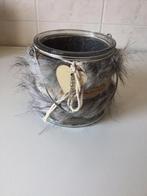 Glazen bloempot - cachepot, Gebruikt, Ophalen of Verzenden