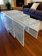 Set van 3 nesting tables in plexiglas / salontafel, Huis en Inrichting, Ophalen of Verzenden