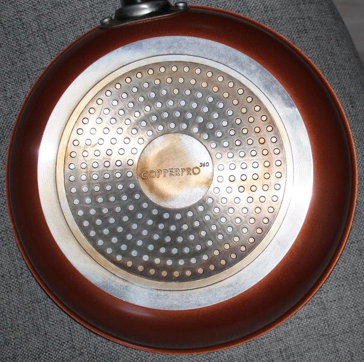 braadpan, Huis en Inrichting, Keuken | Potten en Pannen, Zo goed als nieuw, Koekenpan of Braadpan, Aluminium, Inductieplaat, Keramische plaat