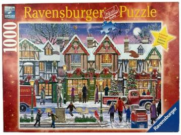 Ravensburger Puzzel 1000 st. Kerstmis op het plein compleet beschikbaar voor biedingen