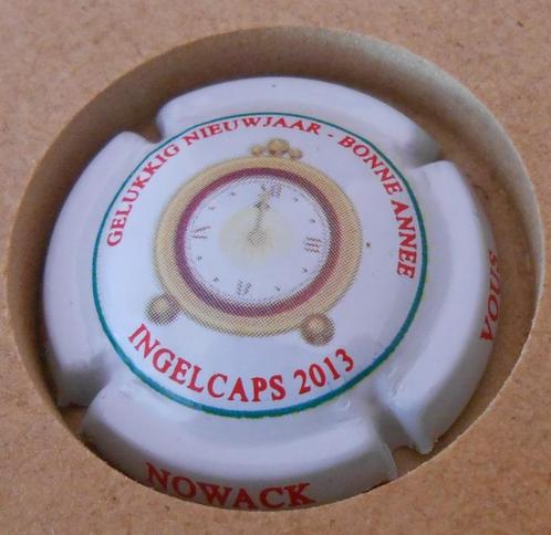 champagnedop - Nowack - Ingelcaps 2013 - gelukkig nieuwjaar, Verzamelen, Overige Verzamelen, Zo goed als nieuw, Ophalen of Verzenden