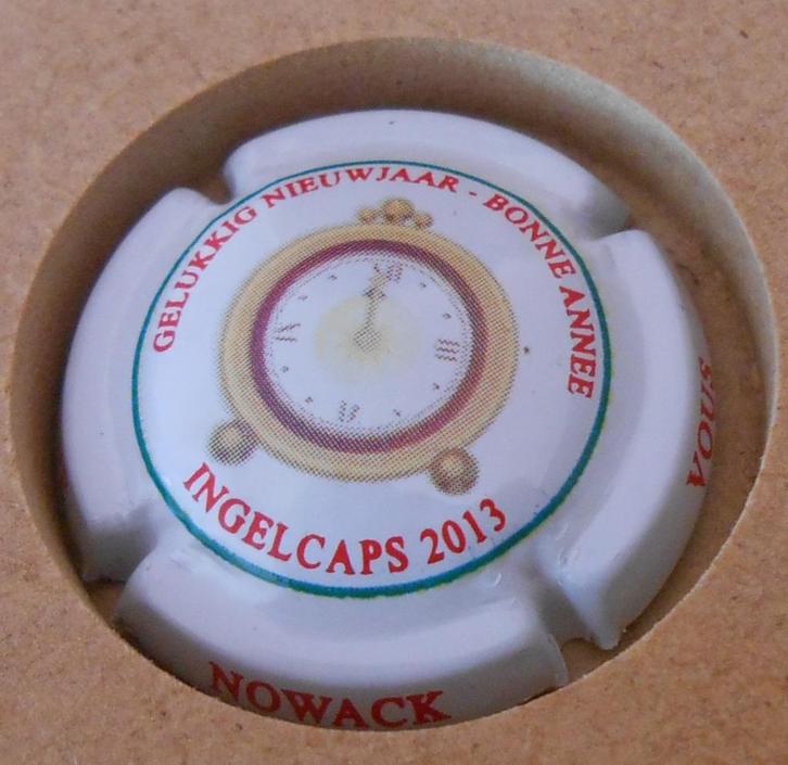 champagnedop - Nowack - Ingelcaps 2013 - gelukkig nieuwjaar, Verzamelen, Overige Verzamelen, Zo goed als nieuw, Ophalen of Verzenden