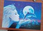 complet puzzle 1000pc La princesse et les dauphins, 500 à 1500 pièces, Puzzle, Utilisé, Enlèvement ou Envoi