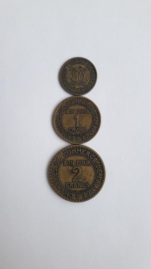 Lot de 3 pièces de monnaie françaises "Bon pour", Postzegels en Munten, Munten | Europa | Niet-Euromunten, Losse munt, Frankrijk