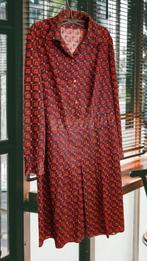 Jurk - blauwe, roodachtige vierkante patronen, Ophalen of Verzenden, Zo goed als nieuw, Maat 46/48 (XL) of groter, Overige kleuren