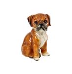 Boxer Puppy Beeld Sculptuur Hond Keramiek Figuurtje 16cm, Gebruikt, Ophalen of Verzenden, Dier