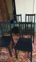 4 chaises, Ophalen, Gebruikt, Bruin, Vier