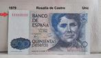 (Spanje ) 500 Pesetas 1979, Postzegels en Munten, Ophalen of Verzenden, Overige landen, Los biljet